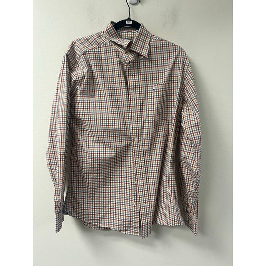 Southern Shirt Multi Color Gingham Long Sleeve Button Up Size M