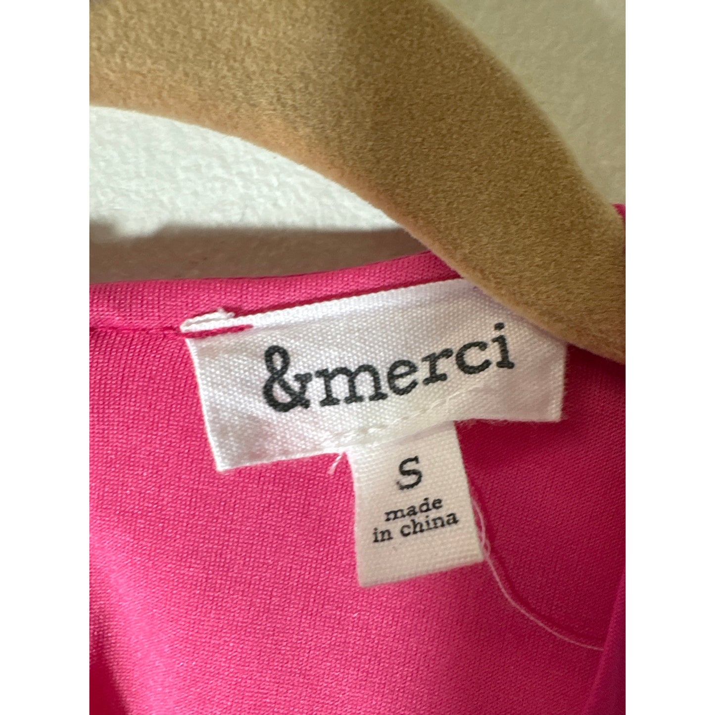 &merci Hot Pink Sleeveless Open Back Tierd Maxi Dress Sz S
