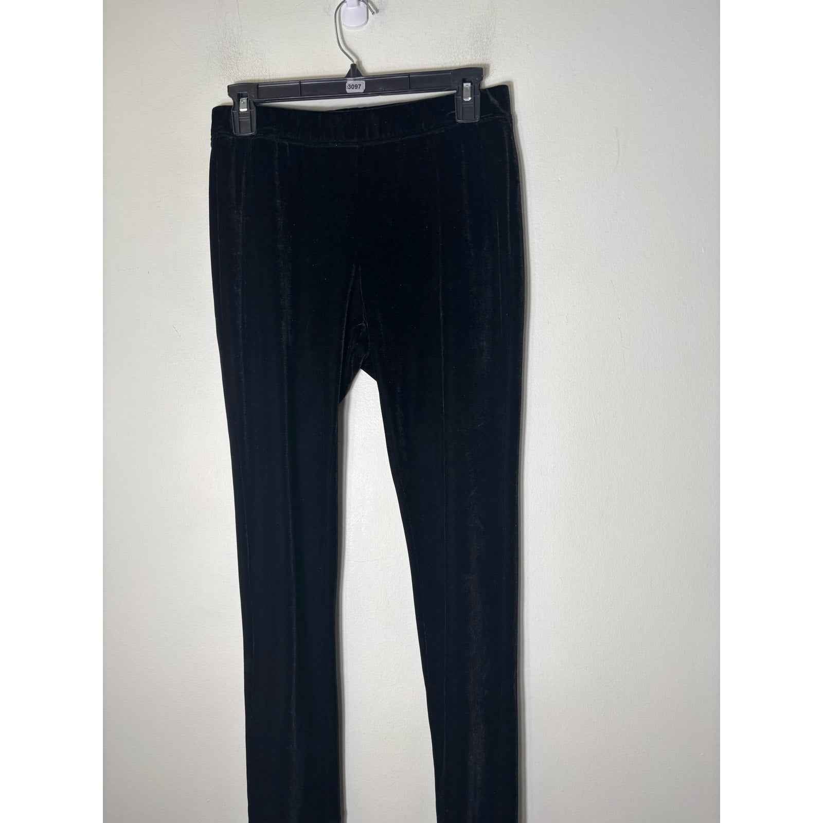 Soft Surroundings Black Velvet Pant and Top Set Sz S