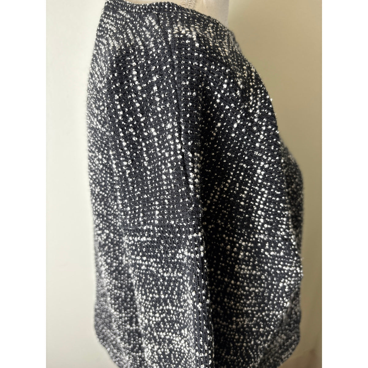 Buru Black and White Knit Top and Bottom Set Sz S/M
