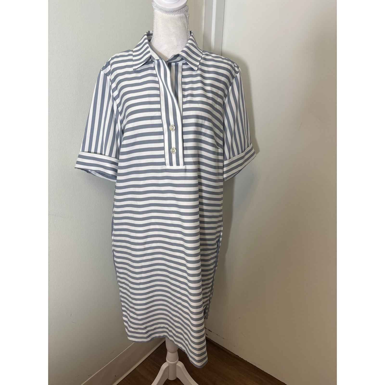 NWT Hinson Wu French Grey Aileen Dress Sz L