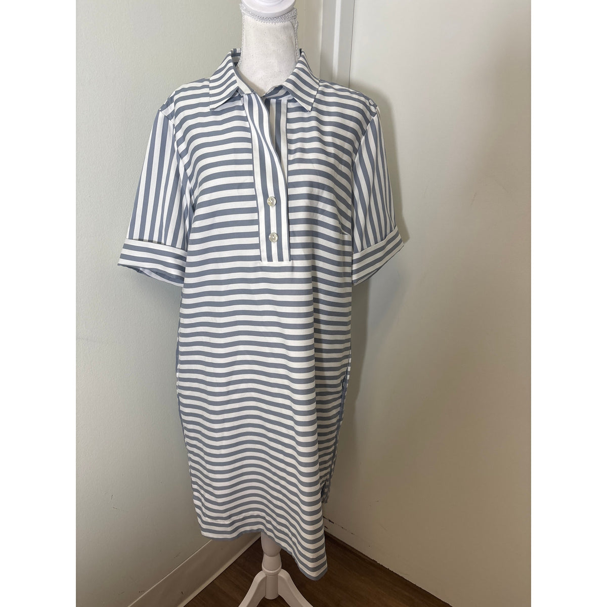NWT Hinson Wu French Grey Aileen Dress Sz L