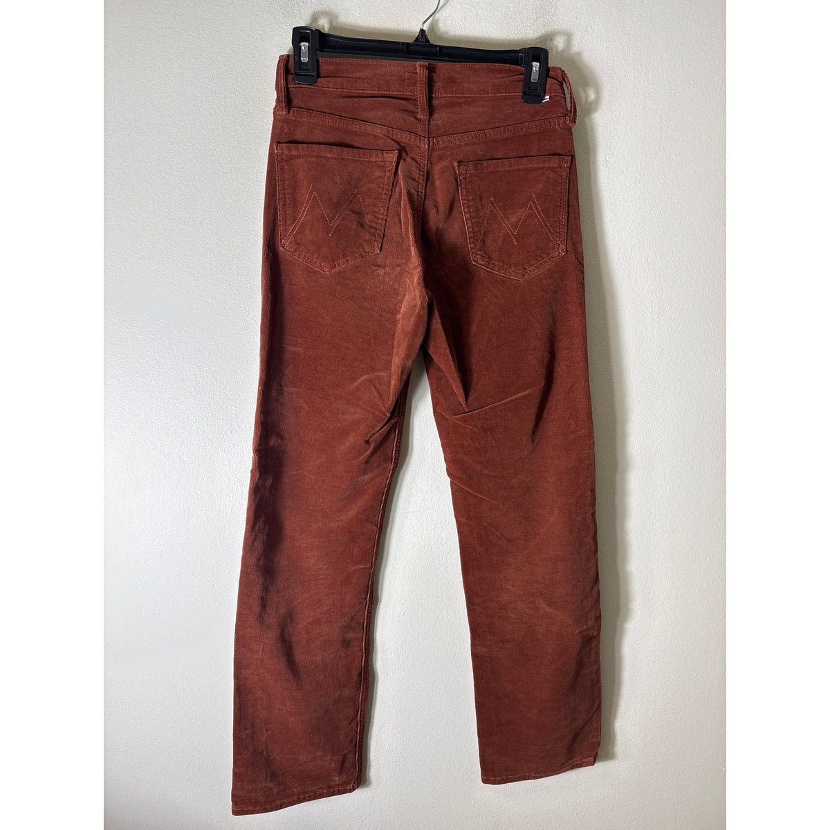 Mother Orange Skinny Cord The Tomcat Ankle 5 Pocket Denim Sz 25