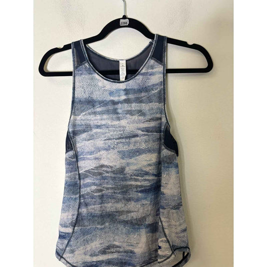 Lululemon Blue Mesh Athletic Top Sz 2