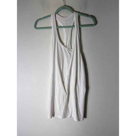 Lululemon White Racerback Sleeveless Tank Sz 8