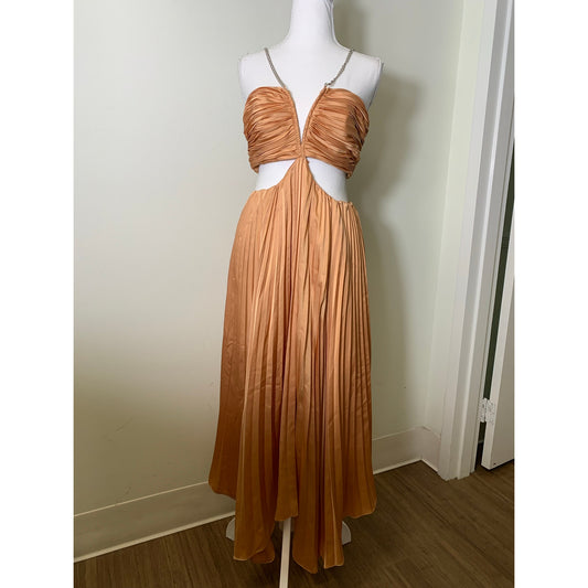 AiiFOS Orange Sleeveless Gown Sz 2