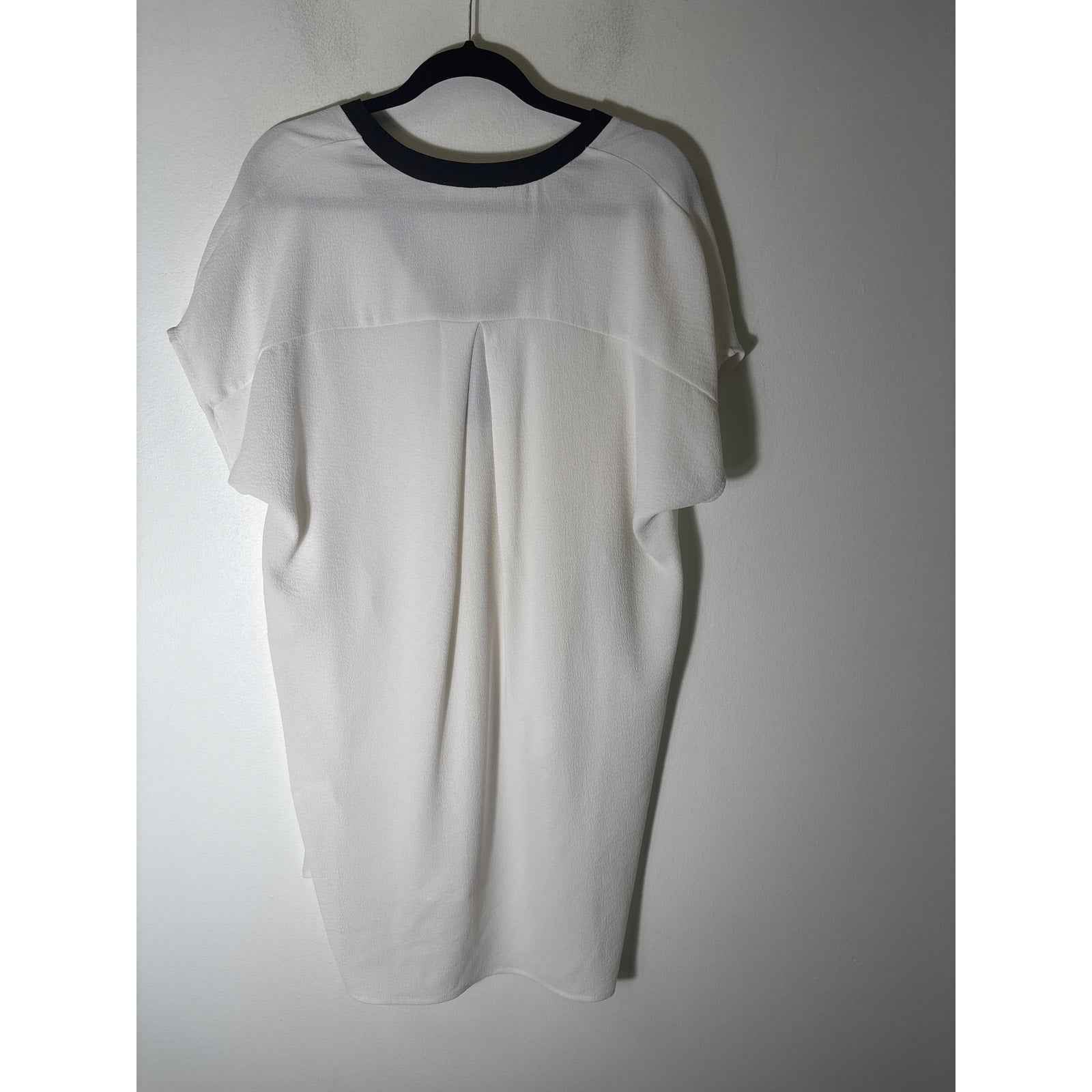 Astr Wite With Black Trim Oversize Top sz L