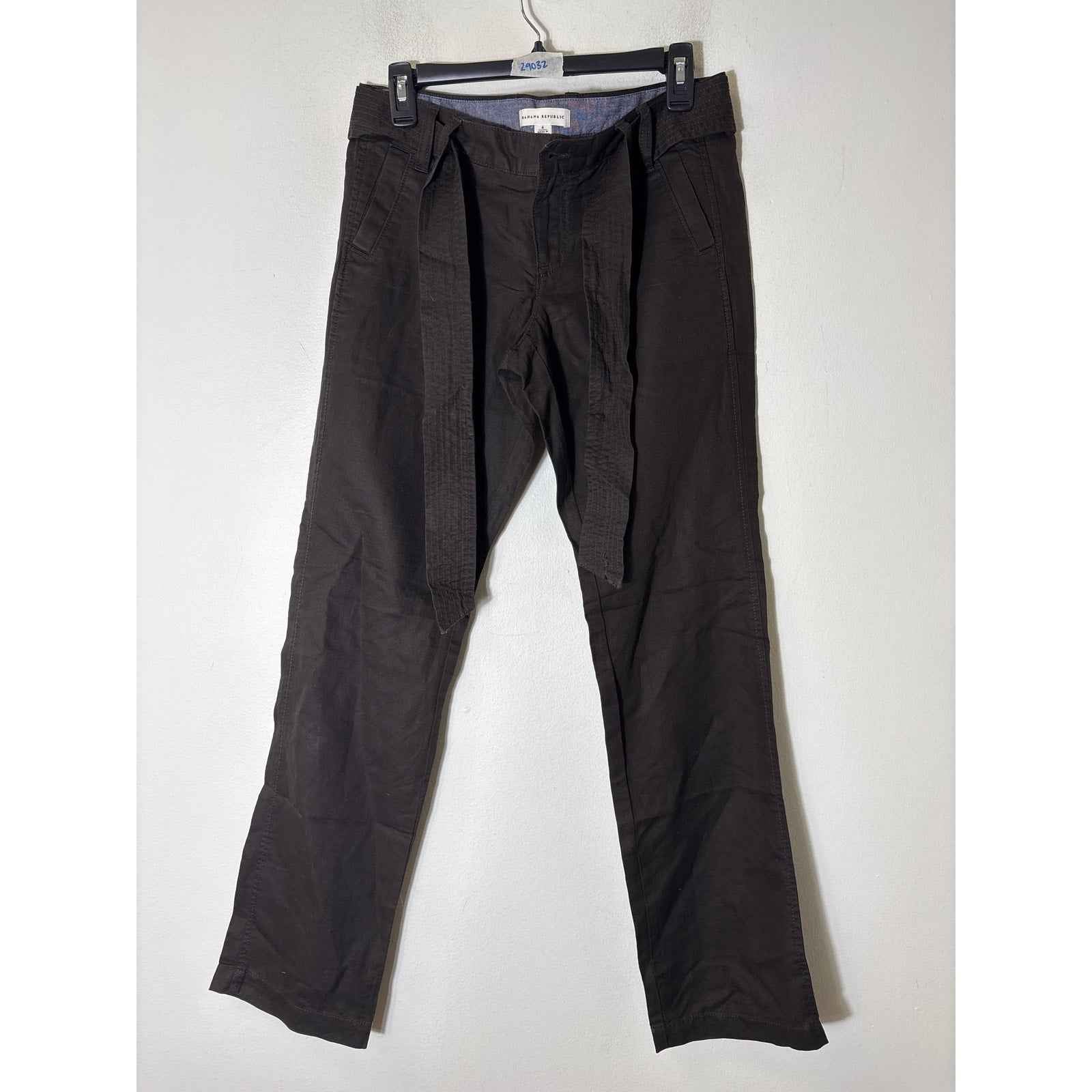 Banana Republic Dark Brown Straight Leg Pants Sz 4