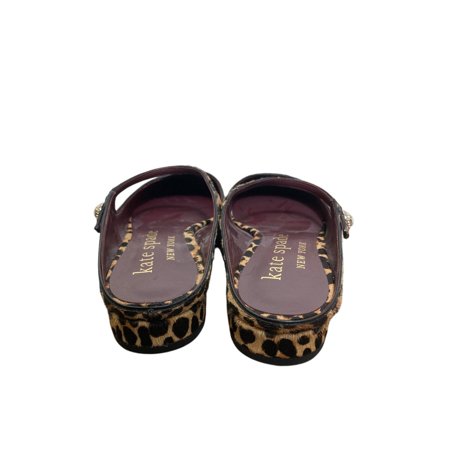 Kate Space Cheetah Print Animal Fur Flat sz 8