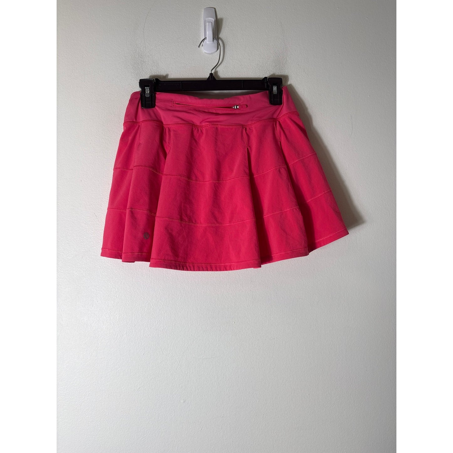 Lululmeon Bright Coral Tiered Tennis Skirt Sz 6