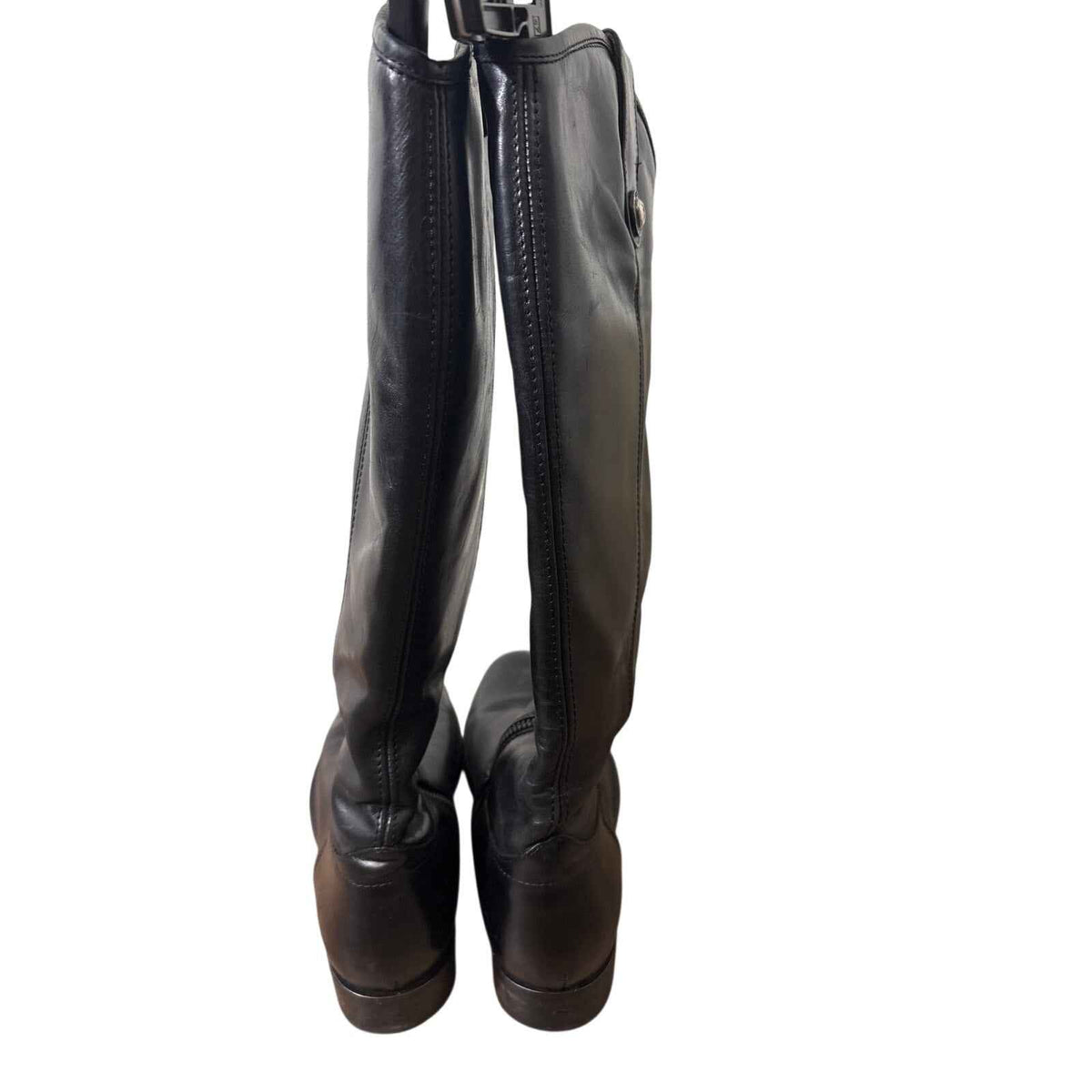 Frye Black Leather Pull On Boots Sz 7.5