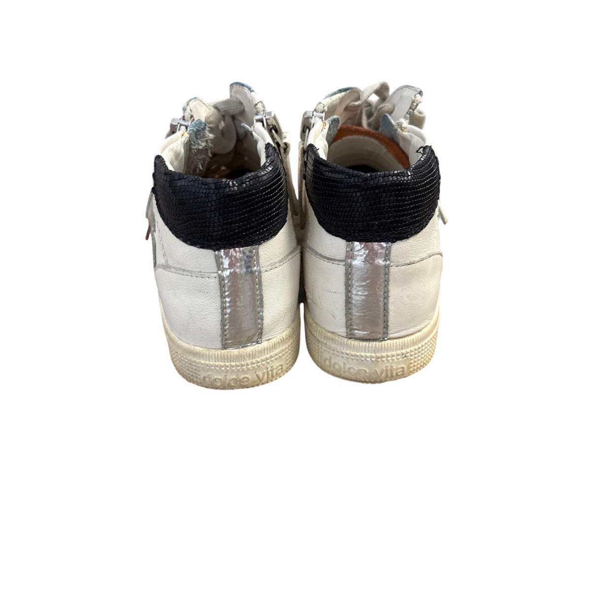 Dolce Vita Metallie Toe White High Tops Sz 10