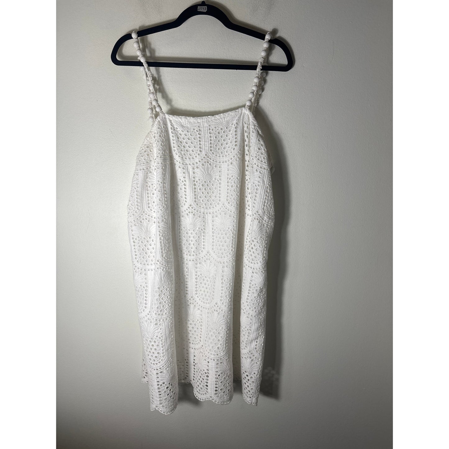 Sundreas White Eyelet Mini Dress Sz XL