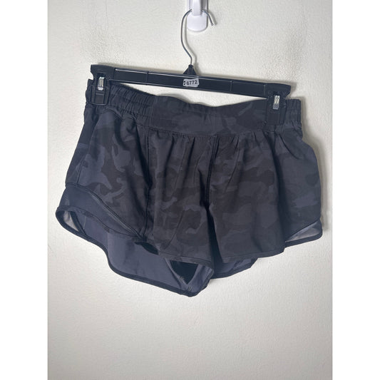 Lululemon Black Camo Workout Shirt Sz M