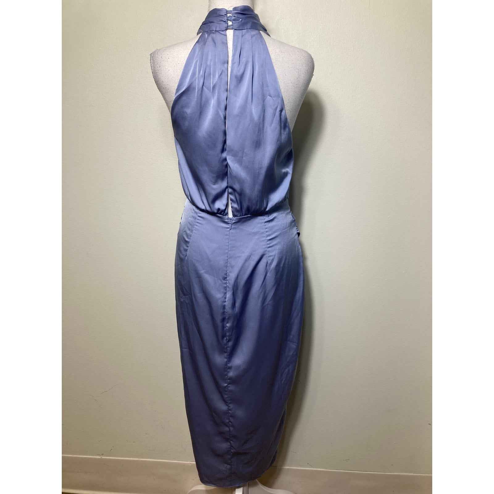 Do + Be Navy Blue Smocked Waist Mini Dress Sz M