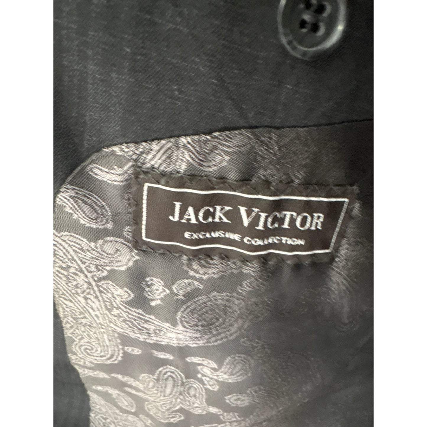 Mens Jack Victor by Gus Mayer Charcoal Gray Suit Jacket 42R/ Pants 36R