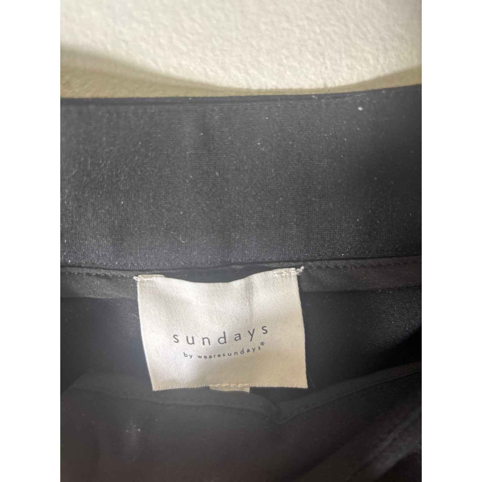 Sundays Black Front Seamed with Slits Slacks Sz M