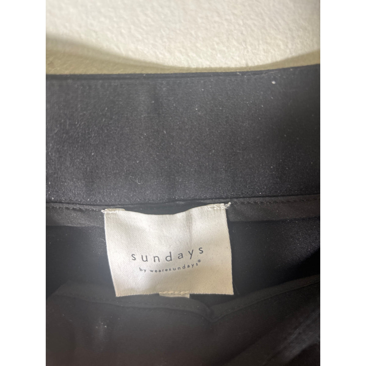 Sundays Black Front Seamed with Slits Slacks Sz M