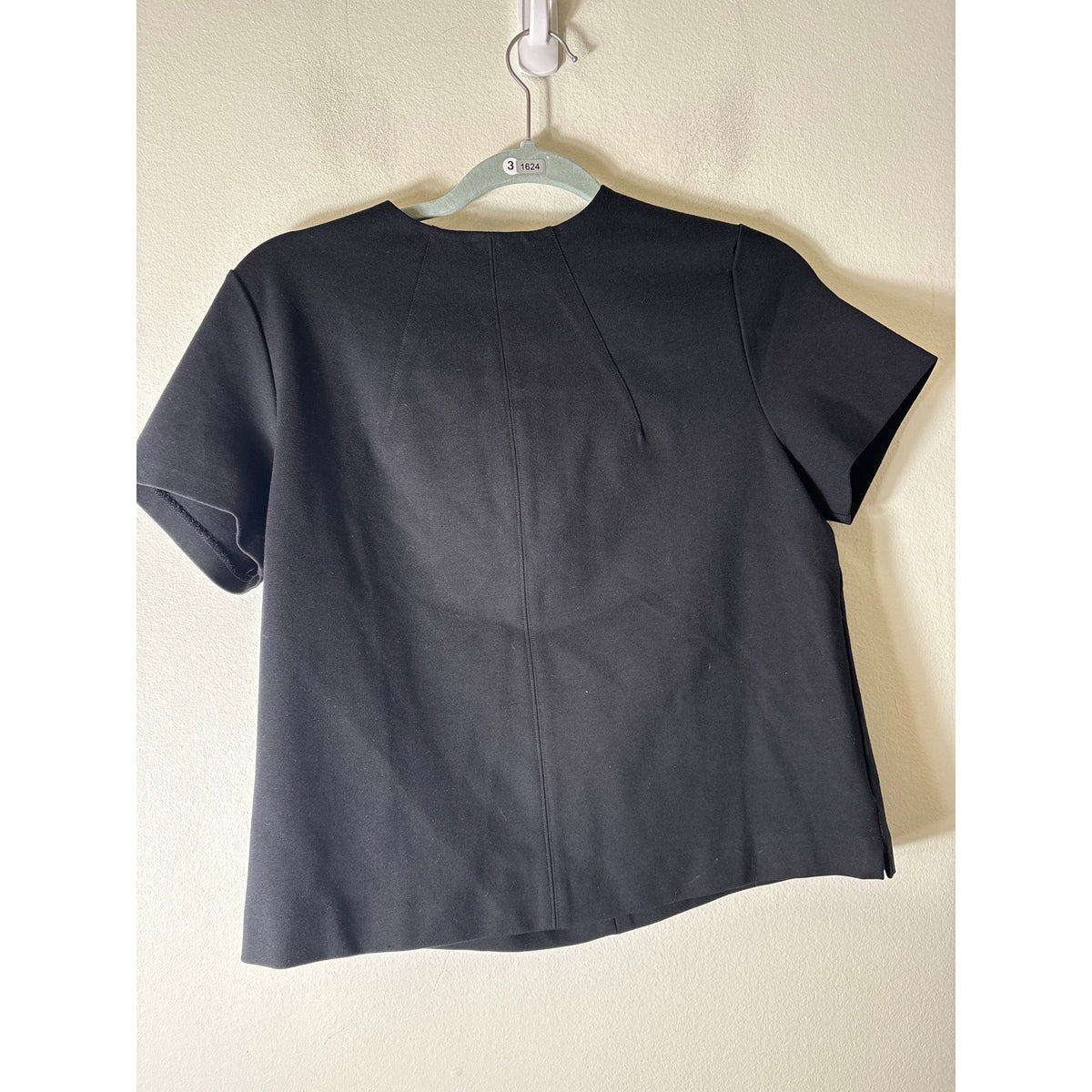 Spanx Black Short Sleeve Top Sz S