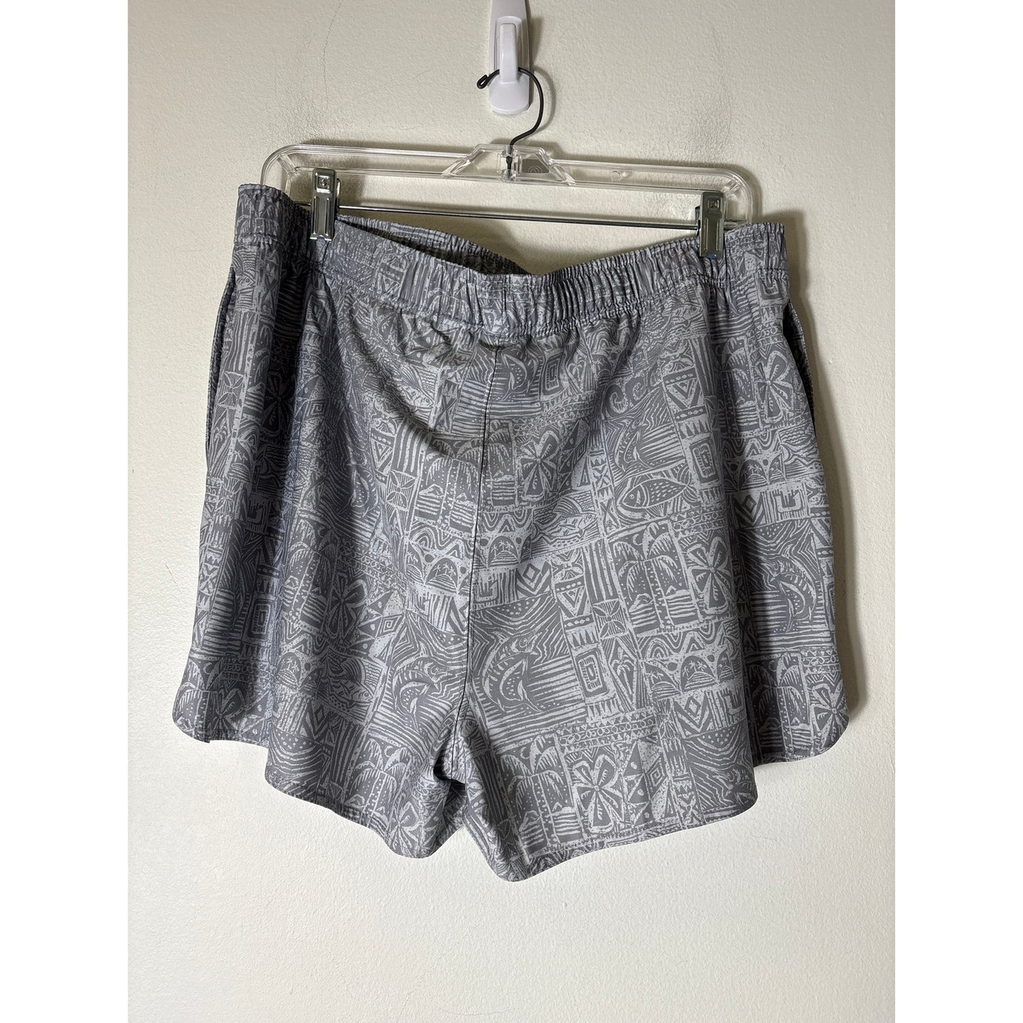 Men's HUK Gray Swim Trunks Sz XL