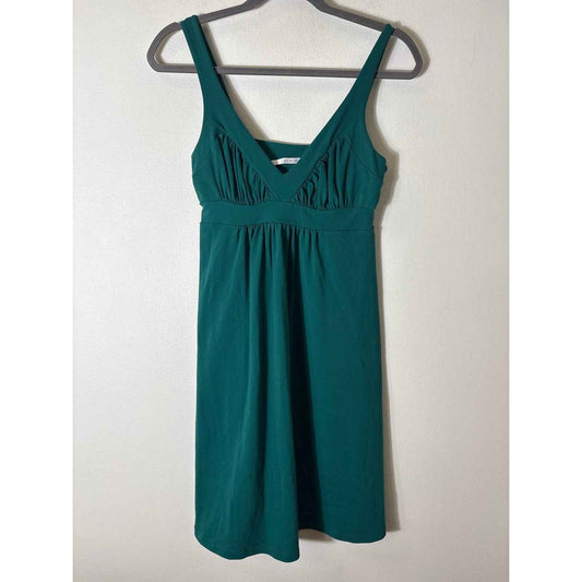 Susana Monaco Emerald Green Sleeveless Knee Length Dress Sz S