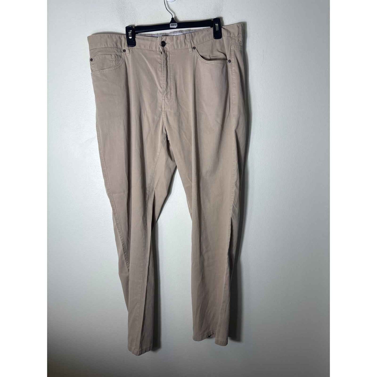 Men's Peter Millar Beige Cotton Blend Ribbed Pants Sz 40x32