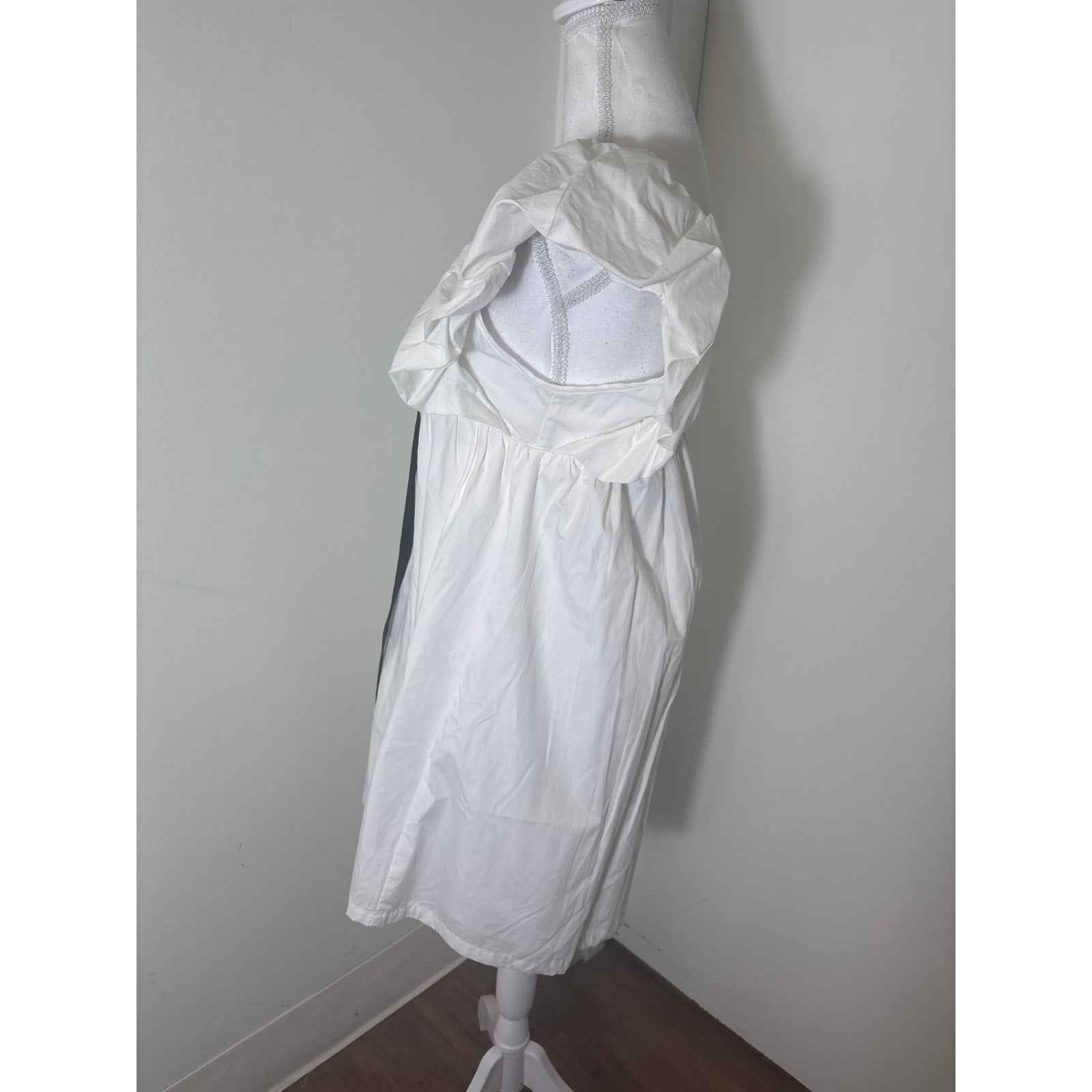 o.p.t. White Cotton Sleeveless Mini Dress Sz XS