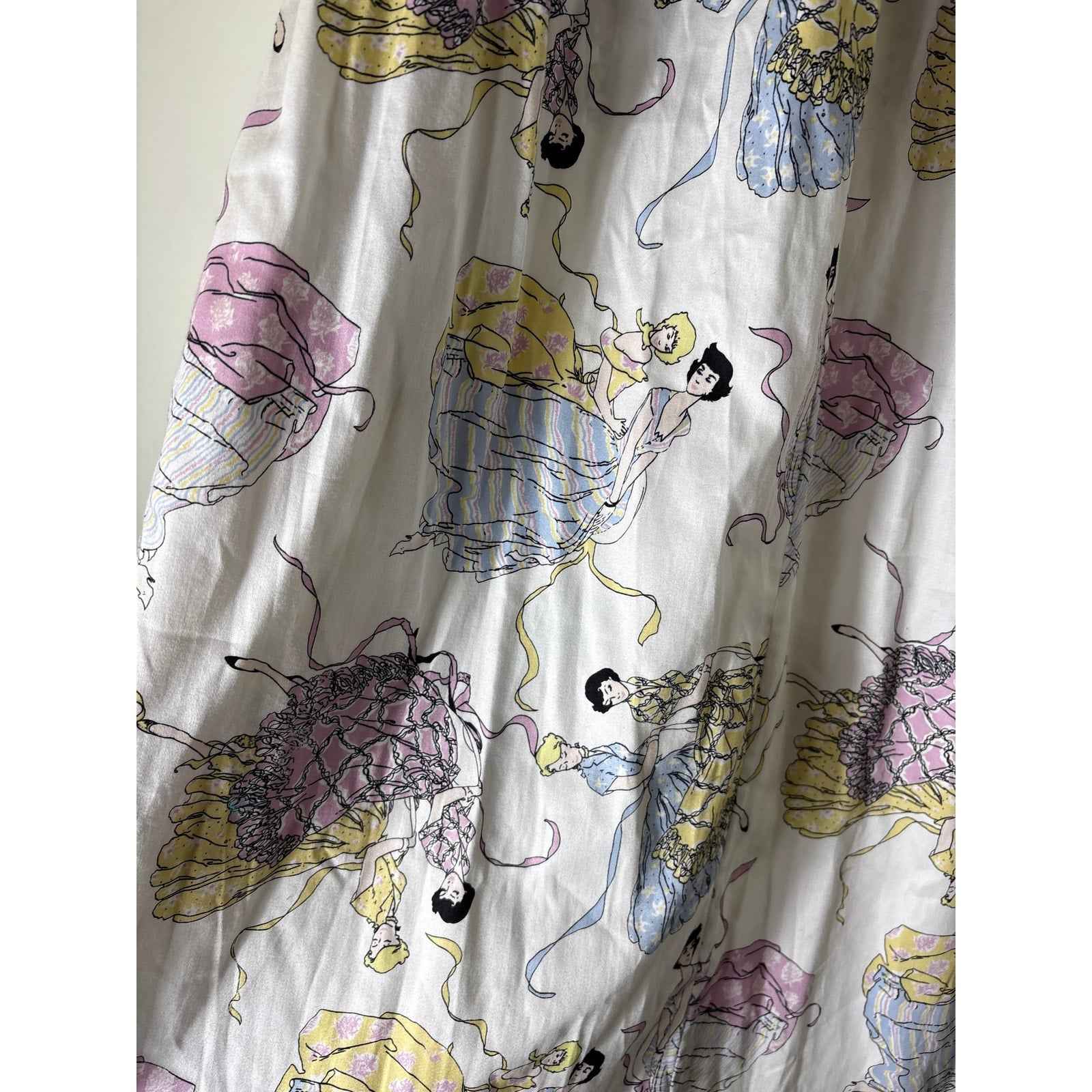 NWT Buru White "Everday Skirt-Dancing Girls" Maxi Sz S
