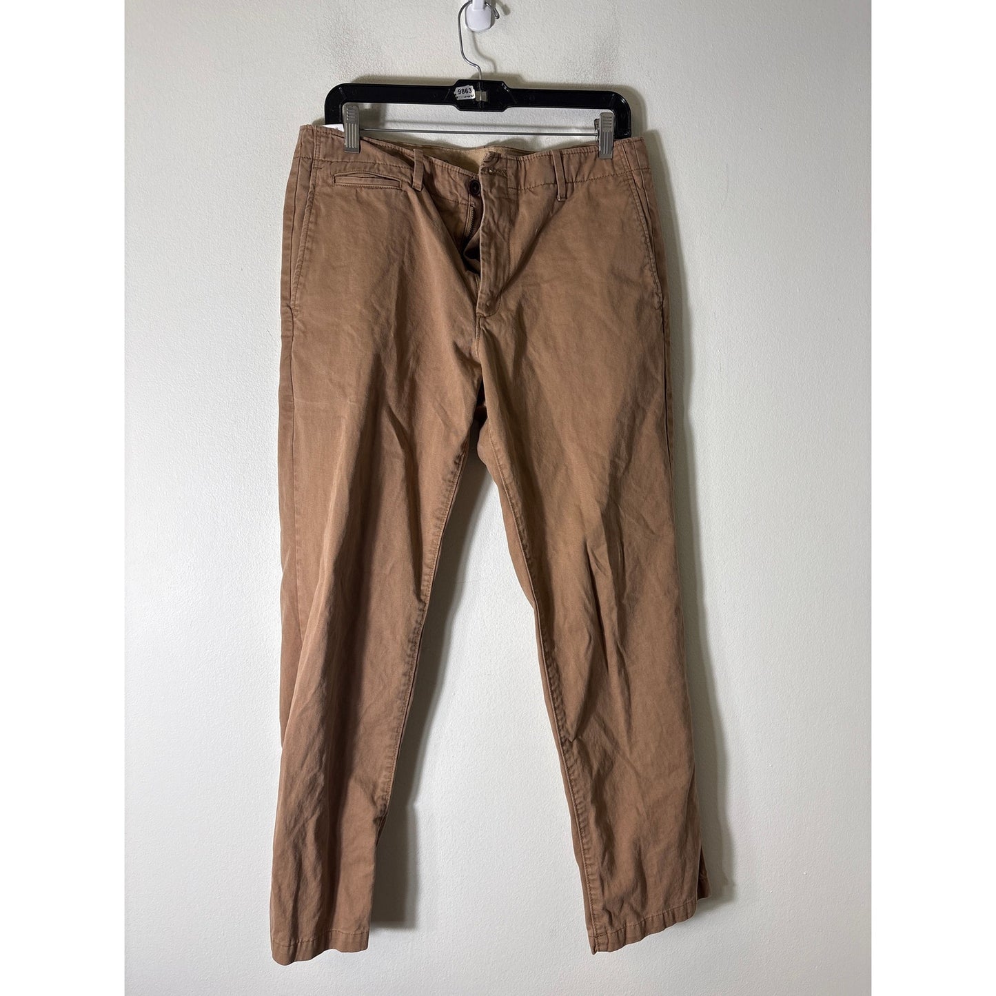 Mens Gap Brown The Lived In Straight Pants Sz 33x30