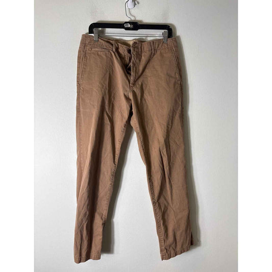 Mens Gap Brown The Lived In Straight Pants Sz 33x30