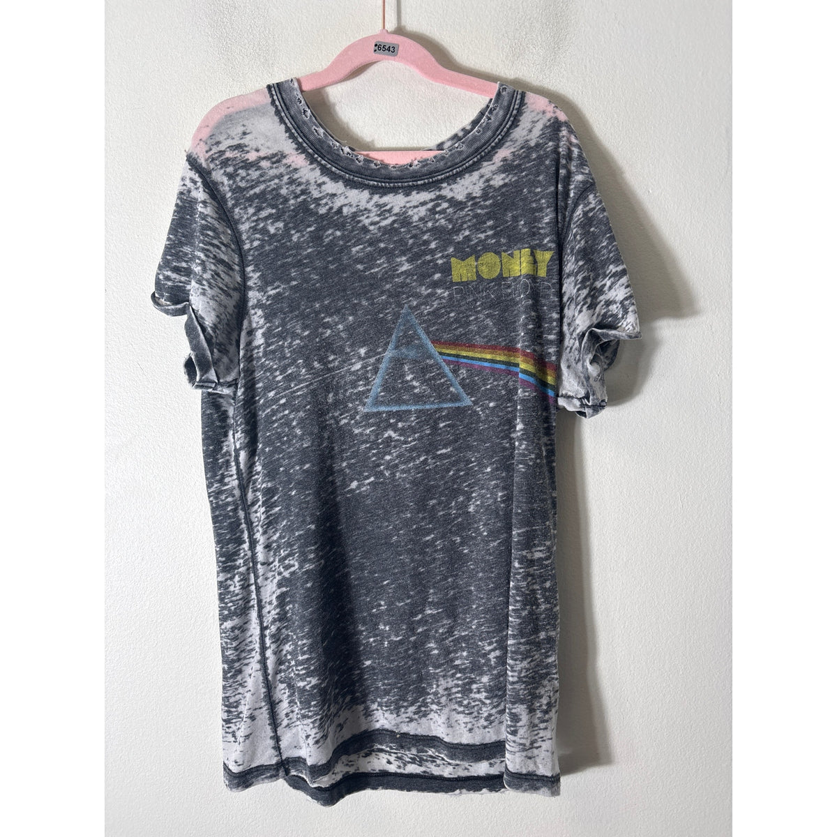 Recycled Karma Pink Floyd Money Gray T Shirt Sz S