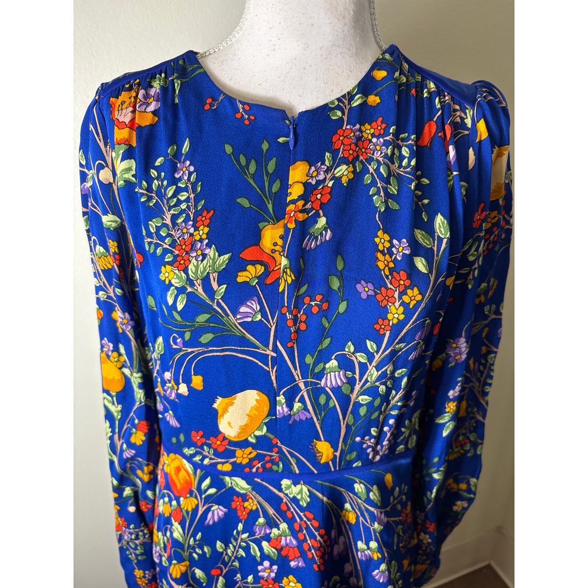 ME+EM Blue and Yellow Floral Maxi Dress Sz 10