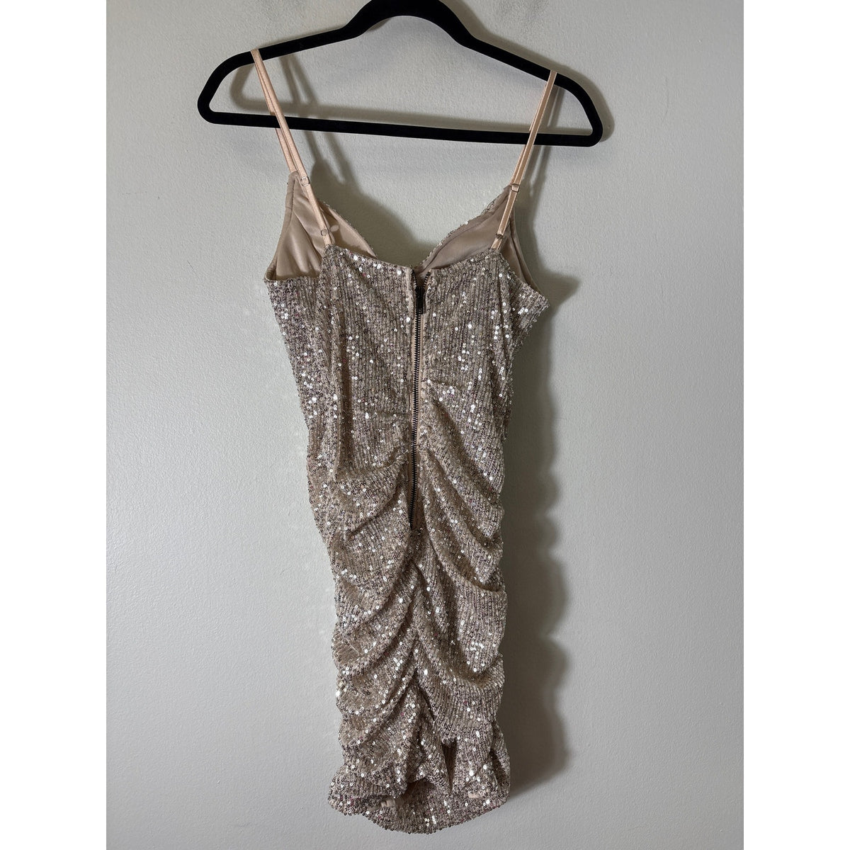 NWT Hello Molly Silver Sequin Cocktail Mini Dress Sz 6