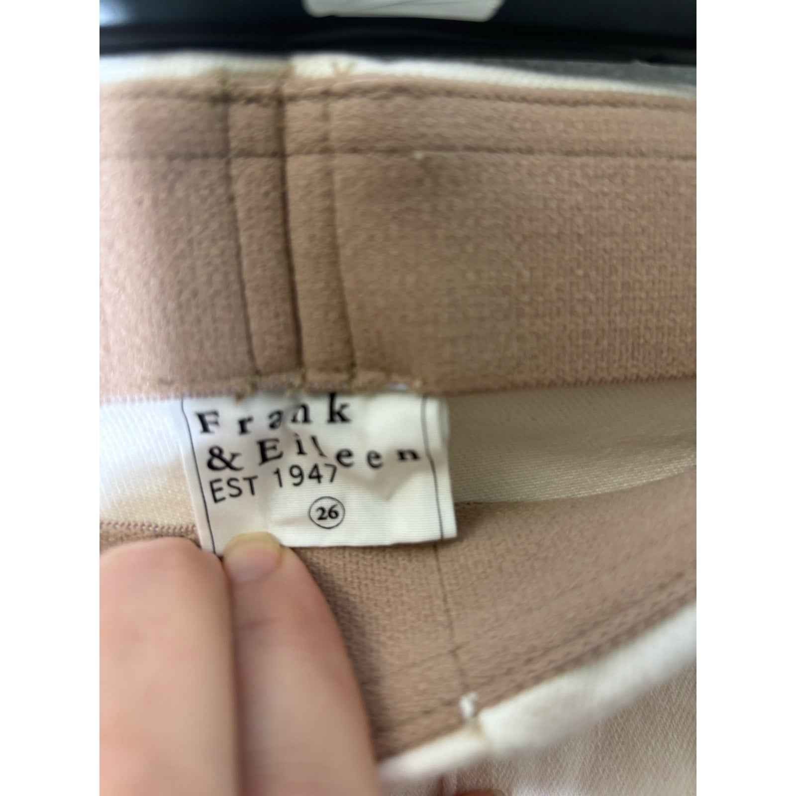 Frank & Eileen Cream Pull On Slacks Sz 26