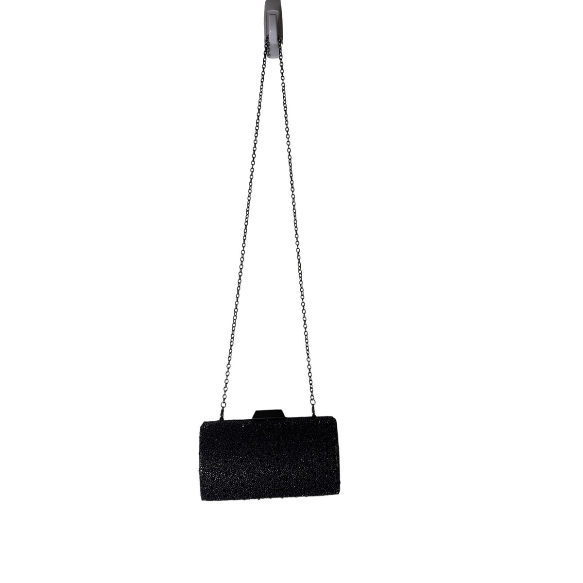 Jewel Black Beaded Cocktail Purse Sz 7.5"x4.5"