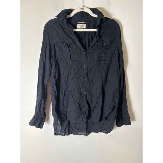 Demin and Supply by Ralph Lauren black button down Sz M