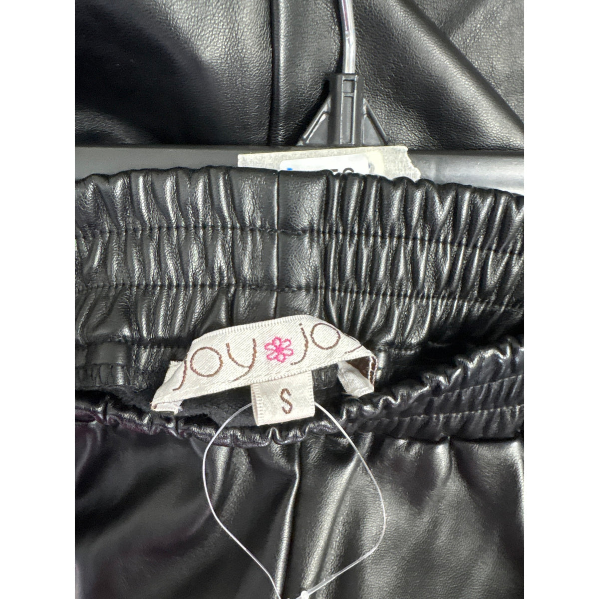Joy Joy Faux Leather Black Shorts Sz S