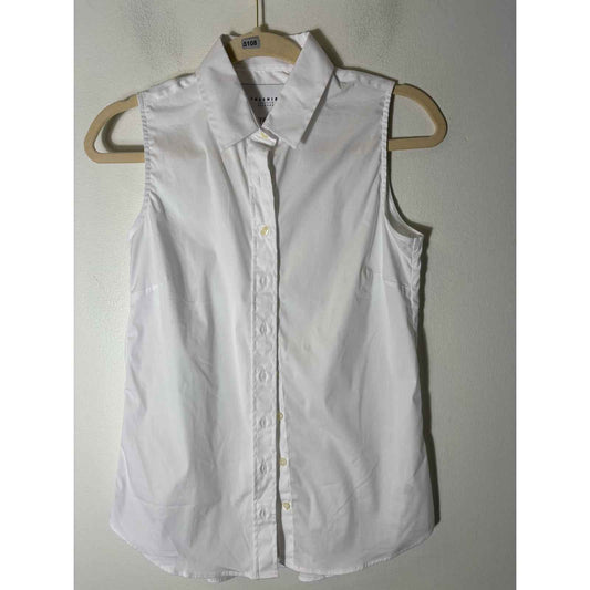 The Shirt White Button Up Sleeve Shirt Sz XS