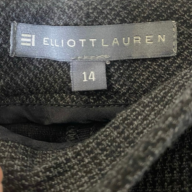 Elliott Lauren Pants. Grey/Black Houndstooth. Sz 14