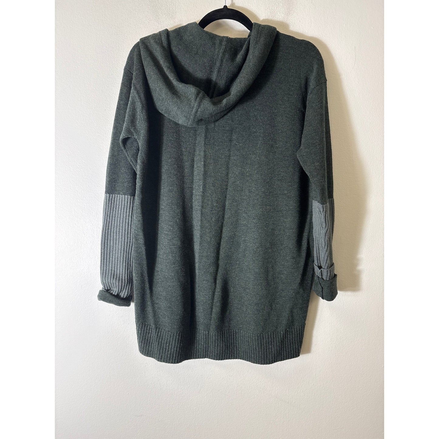 Athleta Charcoal Long Sleeve Long Hooded Sweater Sz S