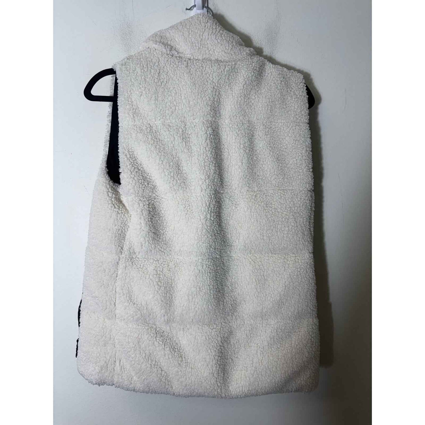 Talbots White Fleece Vest Sz XS