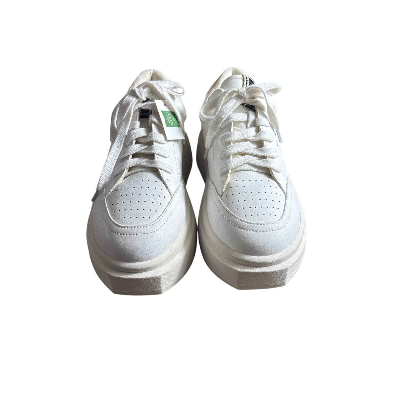 NWT Shu Shop Skylar White Stacked Tennis Shoes Sz 6.5