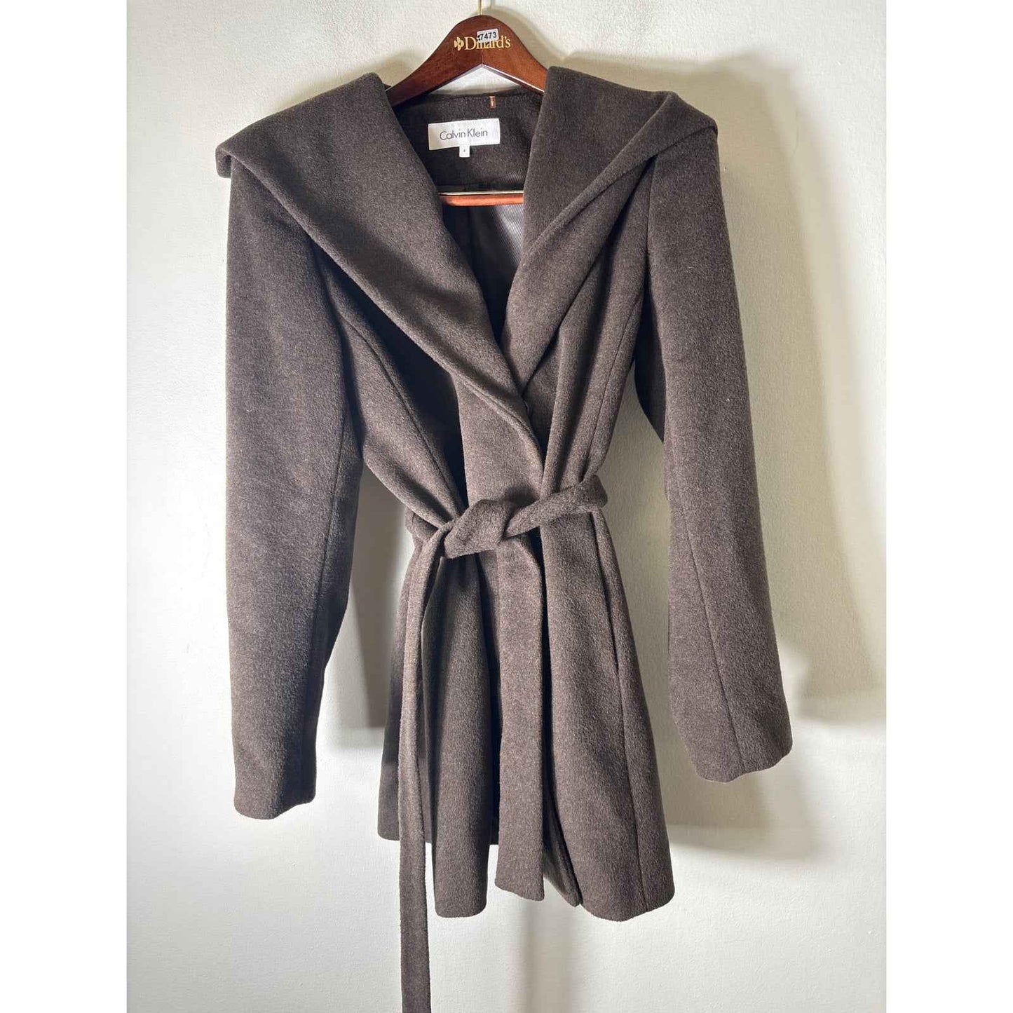 Calvin Klein Brown Coat Sz 4