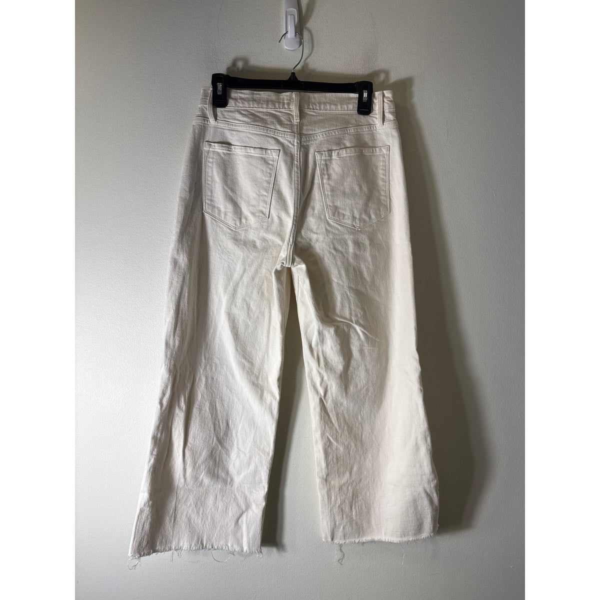 Frame White Ali Wide Crop Denim Szz 29