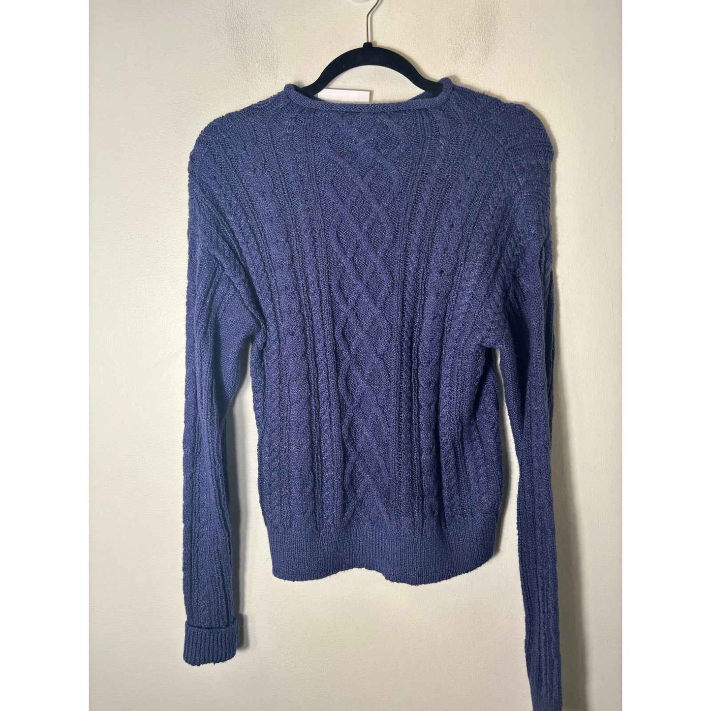 NWT J. Crew Navy Blue Long Sleeve Knit Sweater Sz XS