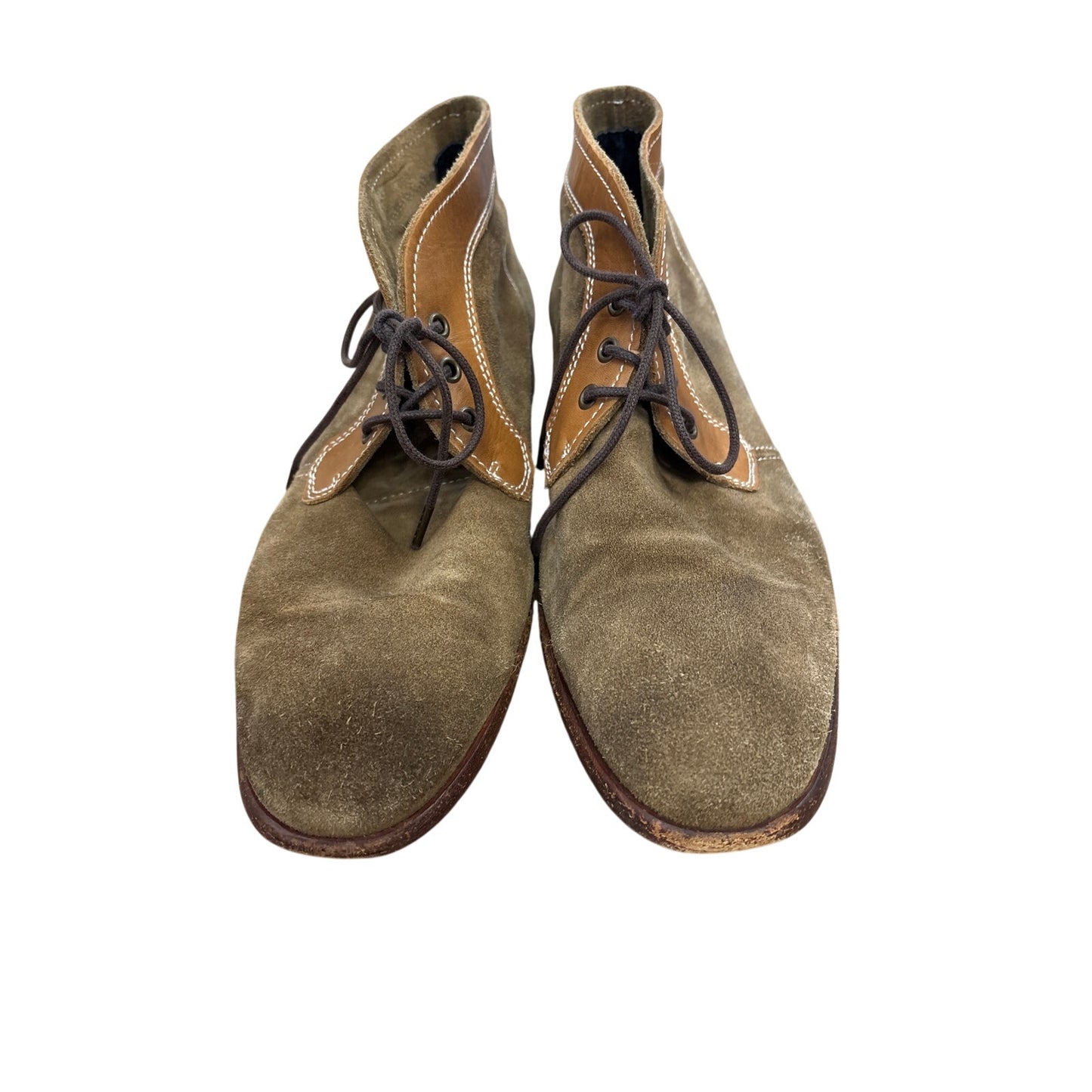 Mens By Hudson Brown Suede Ankle Lace Up Shoes Sz 41