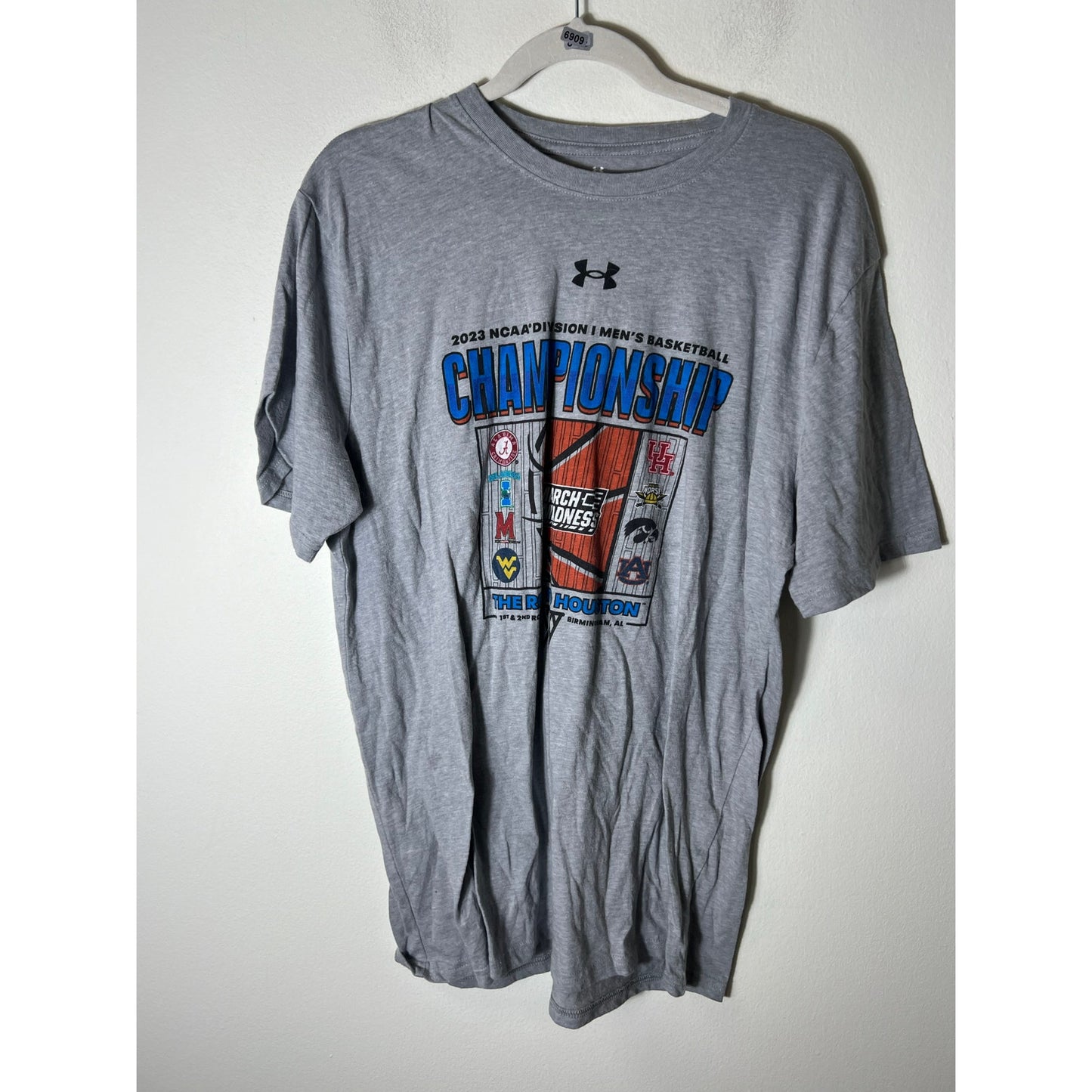 Mens Under Armor March Madness Basketball Graphic T-Shirt Sz XL