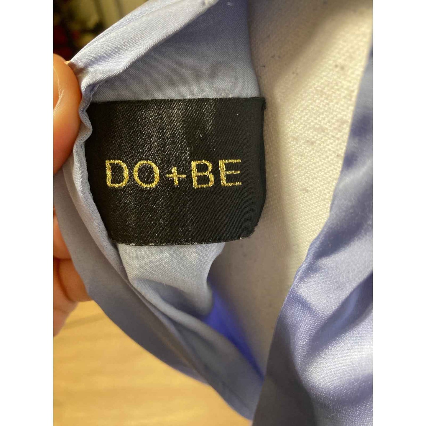 Do + Be Light Blue Sleeveless Satiny