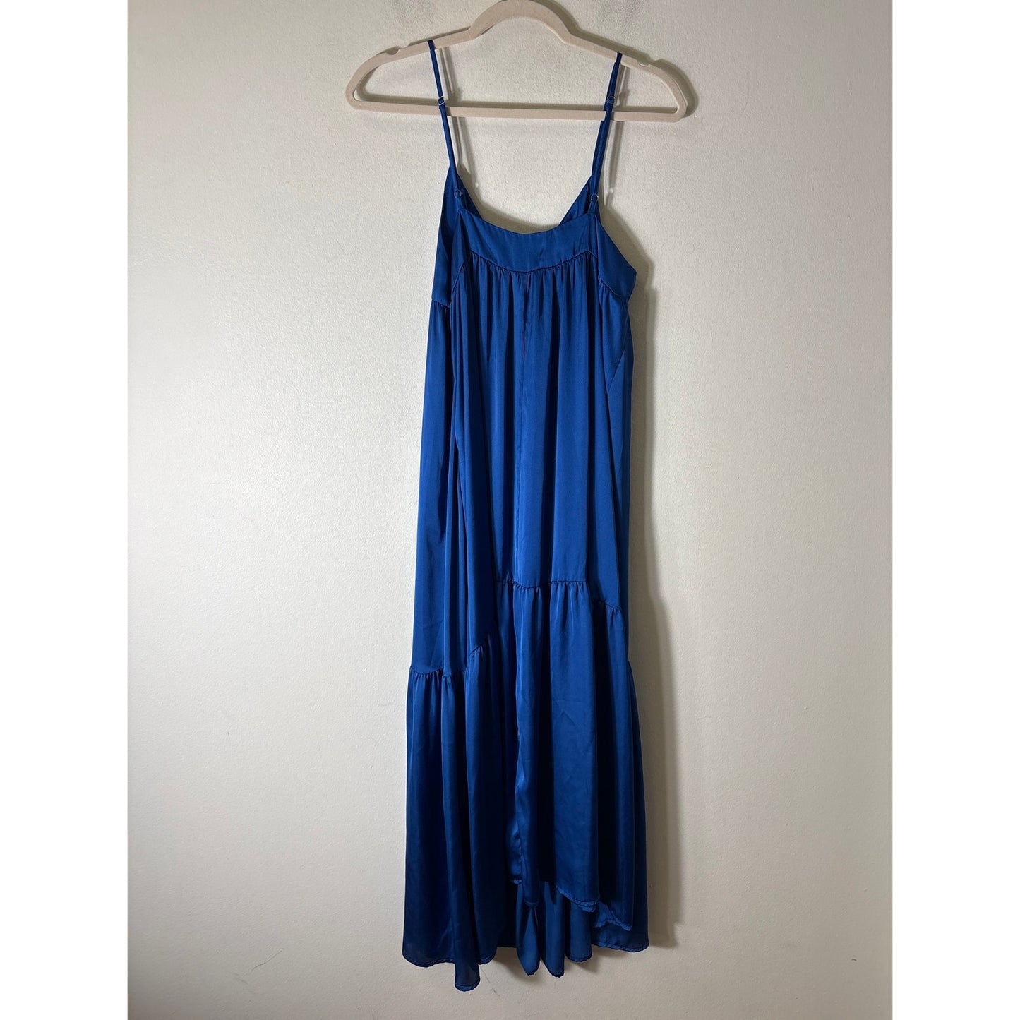 Fabrik Blue Cobolt Satiny Gown Sz M