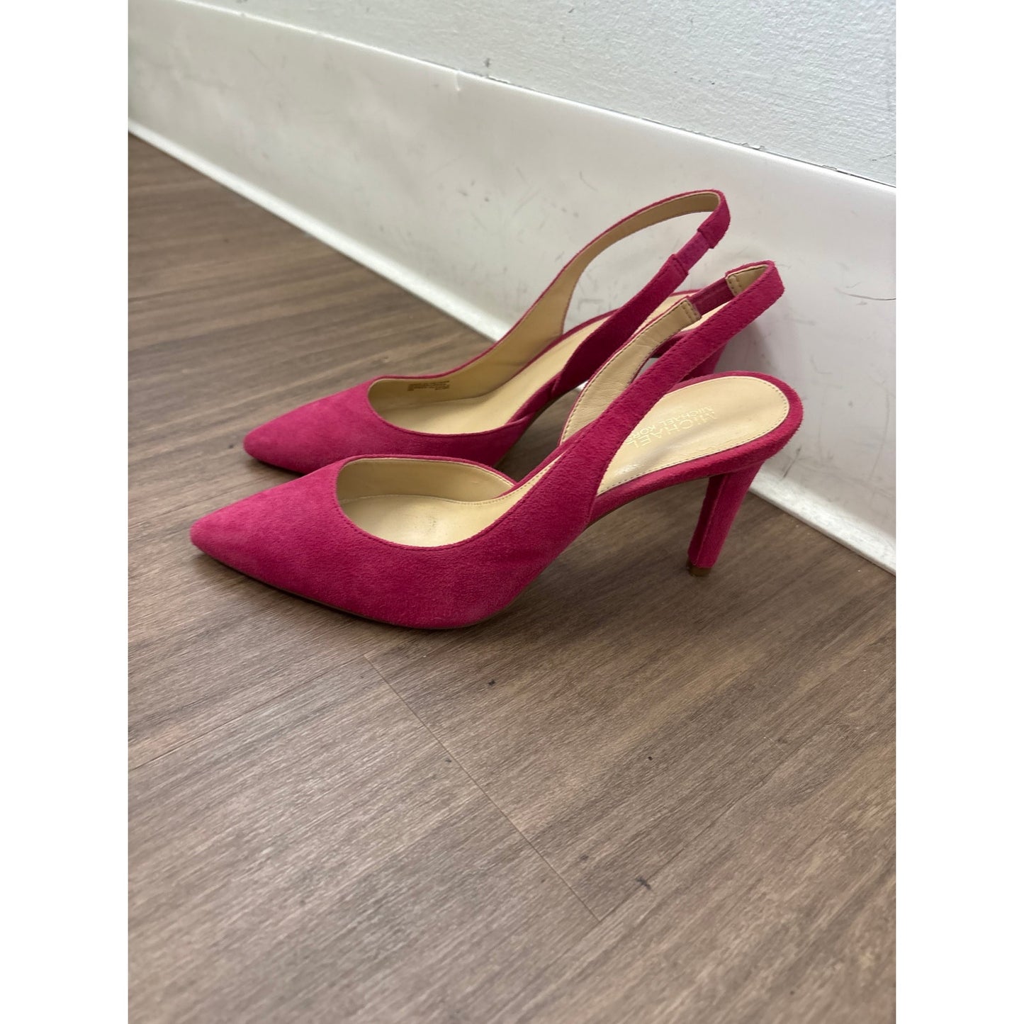 Michael Kors Hot Pink Suede Sling Back Heel Sz 6